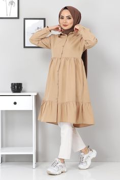 Tunik Modern Simple, Tunik Simple, Modest Tops For Women, Pretty Dresses Casual, Gamis Dress, Modest Casual Outfits, Gaun Fashion