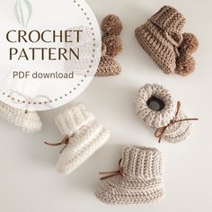 crochet patterns for baby booties and mittens