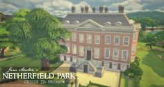 an artist's rendering of the exterior of netherfield park