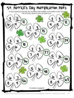 st patrick's day addition worksheet for kids to practice numbers and counting