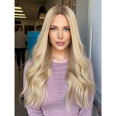 24 Divine Lace Top Wig Golden Blonde w/ Rooting Color Service Reverse Balayage, Blonde Hair Goals, Top Wig, Ear Pieces, Wig Companies, Blonde Roots, Fringe Bangs, Honey Blonde Hair, Ash Blonde Hair