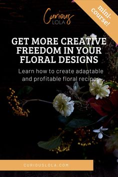 I've heard so many horror stories about a floral shipment arriving late. Or the 'IT' flower is underwhelming. Floral subsitutions can cause stress and mess with your profit margins. Learn to use Functional Flower Recipes to create a floral planning process that leaves you a wide valley of creative freedom while still remaining profitable. Even in those inevitable floral mishaps happen. Floral Design Business, Flower Business, Business Systems, You Better Work, Fall Wedding Flowers, Flower Food, Floral Studio, Planning Process, Money Mindset