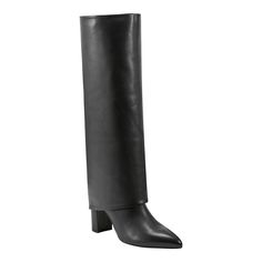 PRICES MAY VARY. Take charge in the Marc Fisher LTD Leina dress boots. This boot features a fold over silhouette, stylish block heel and pointy toe. These boots will elevate any outfit! Marc Fisher LTD is casual luxe footwear in coveted silhouettes and rich materials to wear on repeat. Pointy Toe ; Pull-on Closure Leather Upper 3.03" heel height Knee High Dress Boots, Marc Fisher Boots, Knee High Dress, Open Toe Ankle Boots, Velvet Block Heels, Knee High Boots Dress, Red Suede Heels, Casual Luxe, Suede Boots Knee High