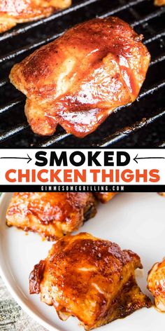 Try this smoked chicken thigh recipe for your family-friendly dinner! It is delicious and looks very tempting. This chicken dish is worth a try. Share this smoked recipe with your friends as well! Leftover Smoked Chicken Recipes, Leftover Smoked Chicken, Whole Smoked Chicken, Delicious Grilled Chicken Recipes, Easy Crockpot Chicken Recipe, Smoked Chicken Thighs, Smoked Whole Chicken