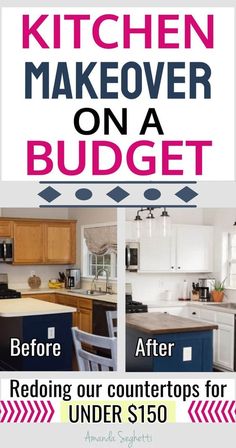 kitchen makeover on a budget before and after