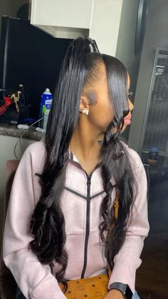 Straight Up And Down Hairstyles Weave, Half Up Half Down On Black Women, Half Up Half Down With Leave Out, Half Up Half Down Hair Black Women Weave With Bangs, Half Up Half Down With Swoop Black Woman, Half Up Half Down Bun Quick Weave, Birthday Half Up Half Down, Half Up Half Down Sew In With Bangs, Half Up Half Down Tracks