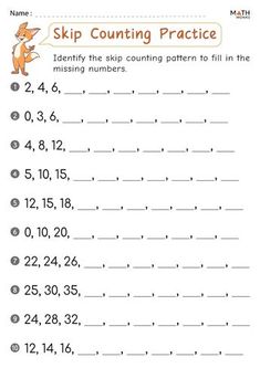 a printable worksheet for counting numbers