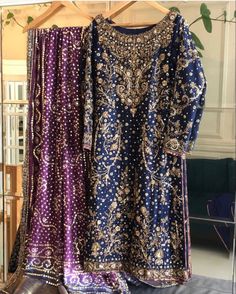 Blue Pakistani Dress, Bridal Dresses 2022, Anniversary Dress, Heavy Dresses, Bridal Dresses Pakistan, Designer Kurti Patterns