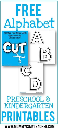 the free printable alphabet worksheet for preschool and pre - school children to practice letter