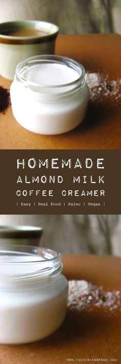 homemade almond milk coffee creamer recipe