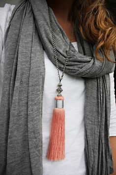 dulceetdecorus: DIY Tassel Necklace Jewelry Projects, Diy Necklace, Jewelry Tutorials