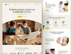 the website is designed to look like it's being used for medical care and health services