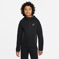 Tech Nike, Tech Fleece Hoodie, Nike Sportswear Tech Fleece, Kids Sportswear, Kid Lifestyle, Nike Tech Fleece, Boys Nike, Tech Fleece, Nike Kids