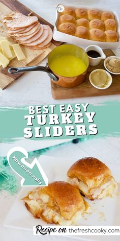 the best turkey sliders recipe is shown here