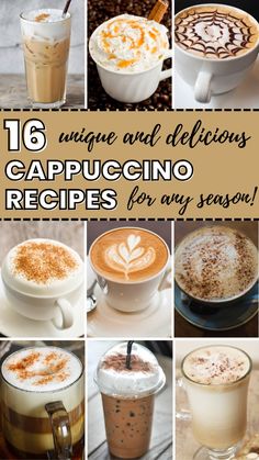 16 unique and delicious cappuccino recipes for any season