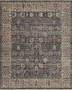 an area rug with various colors and patterns