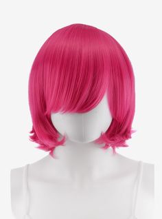 Pink Hair Styles, Ponytails Extension, Layered Bob Wig, Short Pink Hair, Blonde Cosplay Wig, Pink Cosplay, Pink Wigs, Layered Bob Short, Purple Wig