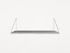 Shelf Library Stainless Steel Individual Components by Frama - D27 W60 Shelf Shelf Library, Copenhagen Furniture, Stainless Steel Railing, Library System, Extra Shelf, Outdoor Side Tables, Lighting Gifts, Stationery Storage, Product Listing