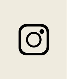 the instagram logo is shown in black on a white background, and it appears to be an instagram button