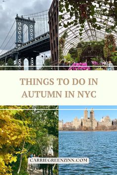 the top things to do in autumn in nyc, new york and other countries with text overlay