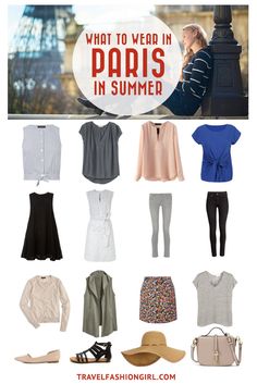 Traveling to Paris in the Summer? Use this comprehensive packing guide to help you pack stylishly light. | travelfashiongirl.com Outfits For Paris, Traveling Packing, Paris In Summer, Paris Packing List, Paris In The Summer, Traveling To Paris, Paris Packing, Outfits Europe