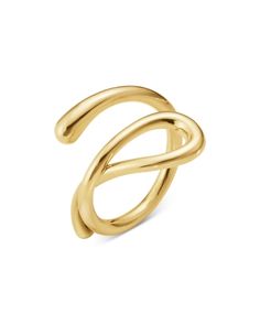 Georg Jensen 18K Yellow Gold Mercy Swirl Ring Dimond Engagement Rings, Georg Jensen Ring, Georg Jensen Jewelry, Swirl Ring, Organic Rings, Engagement Ring Shapes, Georg Jensen, Dress Rings, Open Ring