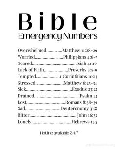 the bible's numbers are shown in black and white