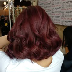 Mahogany Hair, Brown Hairstyles, Wine Hair, Cherry Hair, Hair Color Burgundy, Mahogany Brown