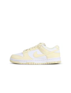 NIKE WMNS DUNK NEXT NATURE - ALABASTER NIKE Cream Nike Sneakers, Dunks Yellow, Slay Shoes, Yellow Nike Shoes, Shoes For College, Fire Shoes, Mha Dr, All Jordans, Outfit Pieces