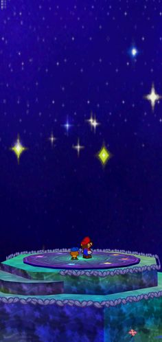 the little red riding horse is in front of some stars