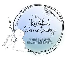 the rabbit sanctuary where time never runs out for rabbits, is featured in this logo