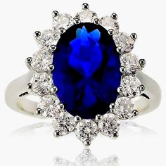 New In Box Sterling Silver Blue Sapphire Rings, Kate Middleton Engagement Ring, Diana Engagement Ring, Royal Engagement Rings, Princess Diana Ring, Diana Ring, Royal Rings, Favorite Engagement Rings, Romantic Rings