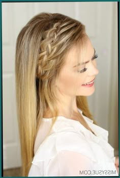 Braided Head Band Hairstyles, Headband Braid Hairstyles, Lace Headband Braid, Balayage Ideas, Big Personality, Woven Headband