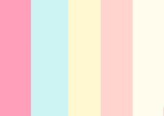 pastel colors are arranged in the same pattern