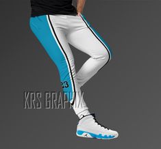 Elevate your sneaker game with the ultimate addition to your Jordan outfits - our joggers to match the Jordan 9 Powder Blue for men! 💯💪 These joggers are crafted from a soft and cozy cotton blend, designed to keep you comfortable no matter where your day takes you. The brushed fleece fabric inside adds an extra layer of warmth, making these joggers ideal for workouts or lazy days on the couch. With a slim fit, cuffed legs, and practical pockets, these joggers are a perfect match for your fresh Bred 4, Blue For Men, Sneaker Outfits, Blue Game, Jordan 9, Fresh Sneakers, Jordan Outfits, Sneaker Match Tees, Shoe Display