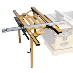 a table saw is attached to a machine