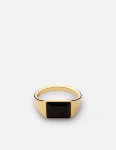 Women's Gold Rings | Signet & Band Designs | Miansai Onyx Rings Women, Onyx Rings, Working Lady, Onyx Ring Men, Signet Ring Gold, Pinky Signet Ring, Onyx Signet Ring, Slim Ring, Gold Pinky Ring