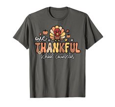 PRICES MAY VARY. Groovy One Thankful School Counselor design with turkey, pumpkins, Autumn leaves graphic make a great thanksgiving matching group costume to enjoy autumn & fall season. Thanksgiving School Counselor tee for men and women. Enjoy autumn and fall season with this adorable groovy turkey graphic tee for School Counselors to celebrate Thanksgiving with students, family. Perfect for thankful and grateful Counselor of little turkeys. Lightweight, Classic fit, Double-needle sleeve and bo Cute Thanksgiving Shirts For Family, Class Thanksgiving Shirts, Thanksgiving Tie Dye Shirts, Classroom Thanksgiving Shirts, Thanksgiving Paraprofessional Shirt, Cute Thanksgiving Teacher Shirts, Thanksgiving T Shirts For Teachers, Thanksgiving Tshirts For Teachers, Fall Teacher Shirts Funny