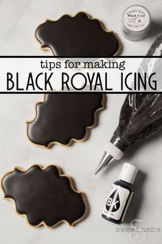 royal icing tips for making black royal icing