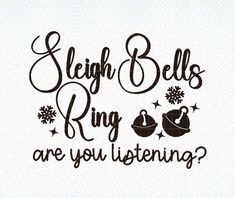 the words sleigh bells ring are you listening?