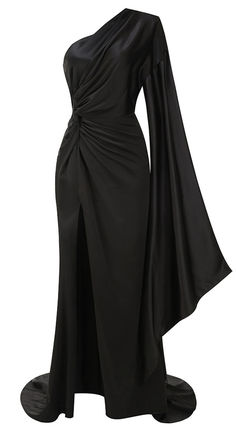 One Shoulder Draped Maxi Dress Black -

Color: Black
One shoulder design
Long sleeve / Sleeveless
Draped design
Mermaid design
Length: Maxi

Style: summer dress, summer outfit, party dress, evening gowns, girly summer outfits, chic dress to impress, dress to impress, summer date outfit, 4th of july outfits, july 4th outfits, summer night outfit, summer business casual outfits, black dresses, one shoulder dresses, maxi dresses, evening dresses, draped dresses Black One-shoulder Dress With Draped Sleeves, Black Dress With Draped Sleeves And Asymmetrical Neckline, Black Evening Dress With Draped Sleeves, Black Dresses With Draped Sleeves For Gala, Black Evening Dress With Draped Sleeves For Party, Dress To Impress Outfits Party Night, Formal Black Dress With Draped Sleeves, Black Draped Dress With Draped Sleeves, Black Draped Evening Dress For Dinner