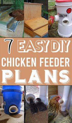 chicken feeder plans that are easy to make and great for keeping chickens in the yard