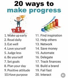 the 20 ways to make progress