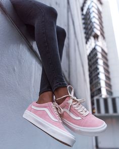 Pink Vans, Skater Girl Outfits, Spring Weather, Custom Vans, Pink Sneakers, Aesthetic Pink