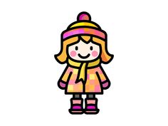 Cute Winter Girl by Sander de Wekker on Dribbble