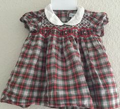 Ralph Lauren Girls Multi Color Plaid Dress Fully Lined Sz 6 Months #RalphLauren #Dress Sleeveless Vest, Plaid Dress, 6 Months, Fashion Bags