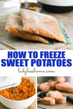 how to freeze sweet potatoes in the slow cooker and then use them as an appetizer