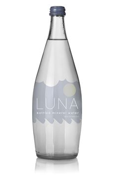 a bottle of lunaa bottled mineral water