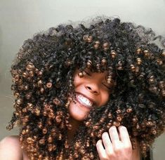 Thick Natural Hair, Black Hair Growth, Highlights Curly, Dyed Natural Hair, Pelo Afro, Curly Hair Inspiration