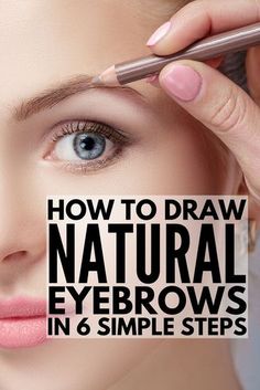 How to Draw Eyebrows Naturally | EASY! 6 step by step tutorials for beginners to teach you how to draw eyebrows using your makeup product of choice! Learn how to fill in your brows with pencil or eyeshadow, learn the secret to getting perfect arches with concealer, and discover the best brow powder and brow products for blondes and brunettes! #eyebrows #eyebrowshaping #brows #browshaping #makeup #makeuptips #beauty #beautytips Trucco Smokey Eye, Teknik Makeup, Draw Eyebrows, How To Do Eyebrows, Brow Products, मेहंदी डिजाइन, Makeup Tips For Older Women, How To Draw Eyebrows